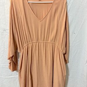 Cato Peach Long Sleeve Dress